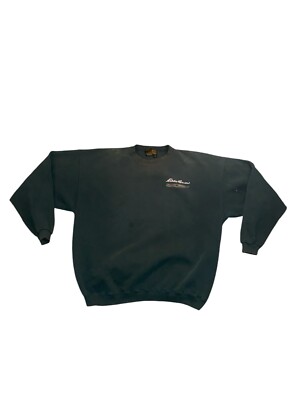 Vtg Y2K Eddie Bauer Green Canoe Sweater Forest Green Men's