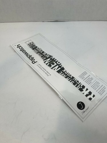 Reloj de cartón Dupont Nueva York con tema a prueba de lágrimas resistente al agua Tyvek nuevo negro/wh - Imagen 2 de 7