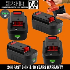 HPB18 HPB18-OPE 244760-00 18V 7.0Ah LI-ION BATTERY REPLACE FOR BLACK & DECKER US