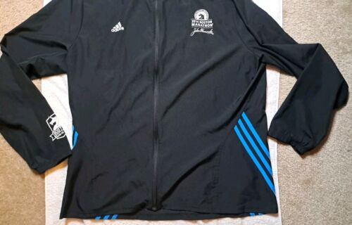 Boston Marathonjacke Windbreaker Herren XL schwarz 2014 Adidas - Bild 2 von 9