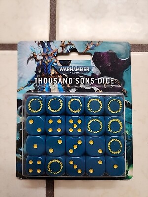 Warhammer 40K Thousand Sons Chaos Space Marines Dice Pack 20x 16mm Dice