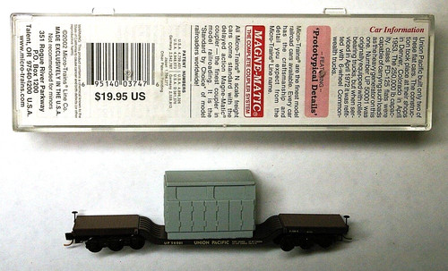 MTL Micro-Trains 109220 UP 50001 coche plano pesado | Zustand: New