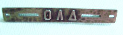 Vintage Sterling  Sorority Symbols Pin -  Greek letters-Theta Lambda Delta, 