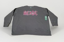 NEW Terra  Sky AC/DC Floral "Metal Night" Women  s Gray Sweatshirt 4X 28W-30W 