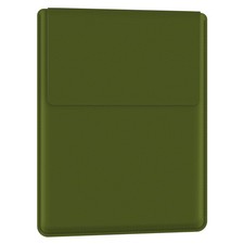 bvya Slim Thin PU Leather Portable Versatile Laptop Case For 15-16 inches GREEN