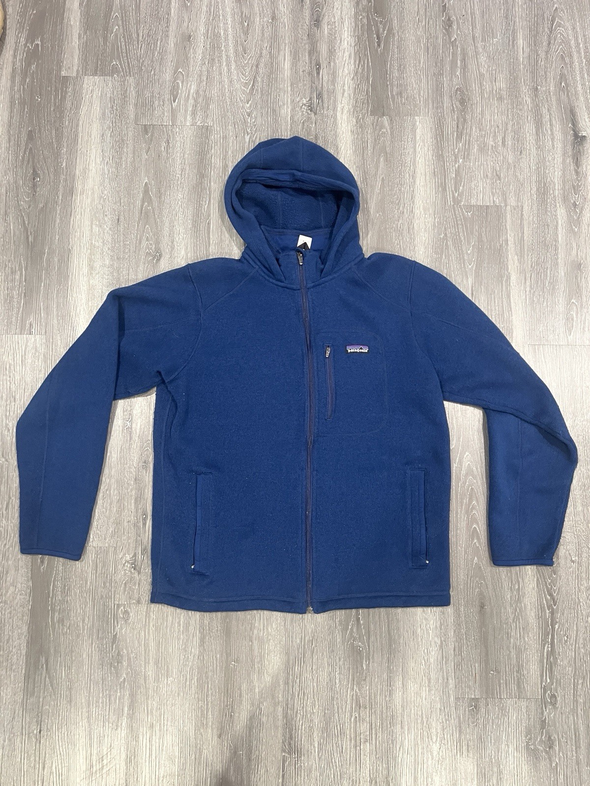 Patagonia Performance Better Sweater Hoodie Hoody Blue Fleece Jacket Large