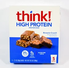 10 Think! Think Thin BROWNIE CRUNCH 20g protein per 2.1oz bar 01/11/2026