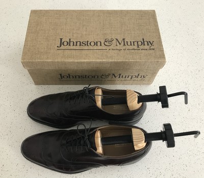 【値下げ中】JOHNSTON & MURPHY OPTIMA 10 1/2 Johnston & Murphy Optima Wingtip Oxfords 10.5 D Men Burgandy