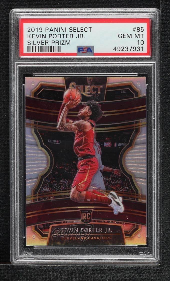 2019 Panini Select Concourse Silver Prizm Kevin Porter Jr #85 PSA 10 GEM MT 7lm