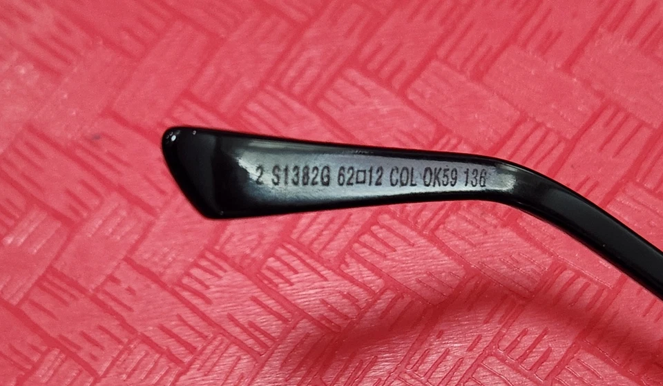 Очки солнцезащитные поляризованные синие полиция No2 S1382G с золотой металлической оправой подлинные Италия - Изображение 4 из 4