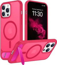 Temdan Magnetic Compatible with iPhone 13 Pro Case, Built-in Invisible Kickst...