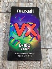 Maxwell VX E-180 3 Hour VHS Video Cassette Tape - New & Sealed 