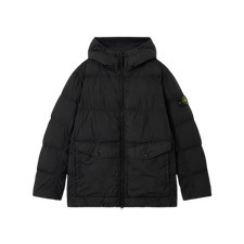 Stone Island 4100011 Crinkle Reps NY Recycled Nylon Hooded Down Jacket