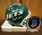 Joe Klecko Autographed New York Jets Throwback VSR4 Mini Helmet HOF 23 Beckett