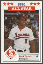 1990 Frank Thomas Southern League All-Stars Donn Jennings #11 -Birmingham Barons