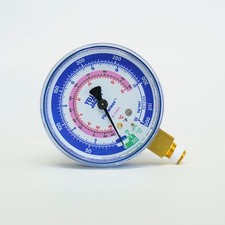 Yellow Jacket 49036 Manifold 2-1/2" Blue Compound Manifold Gauge for R-410A