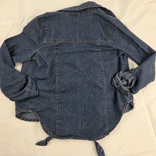 Hello Kitty Girls Denim Jacket Size 6 - Picture 4 of 5