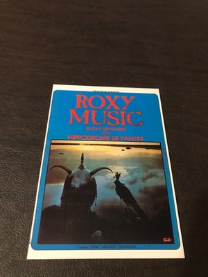 6 X 4 MUSIC UNPOSTED POSTCARD - LES AFFICHES DE CONCERT - ROXY MUSIC