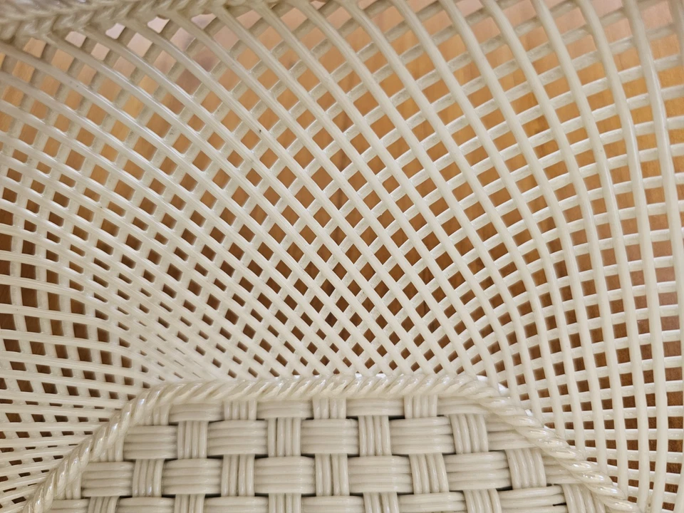 Antique Belleek Second Period Large Basket Four Strand Parian Ireland 32.5 cm - Image 4 of 4