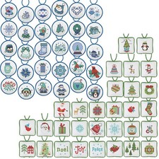 Herrschners  Wintry Holiday Ornaments Set Counted Cross-Stitch Kit