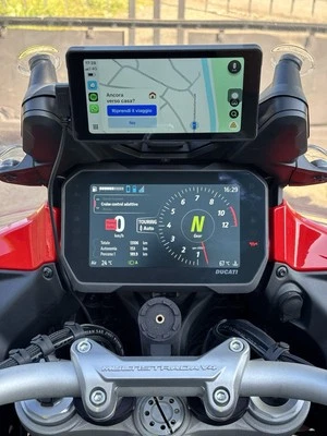 TECH3D SUPPORTO NAVIGATORE GARMIN XT-XT2 e INTERPHONE Ridesync Ducati Multistrada V4