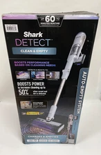 Shark Detect Clean & Empty Cordless Stick Vacuum Cleaner & Auto-Empty System NEW