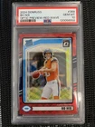 2024 Panini Donruss Bo Nix #369 Rated Rookie Optic Preview Red Wave Prizm PSA 10