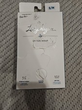 Women's Lady Hagen UV Sun Wrap, S/M UPF 50+, White , NWT