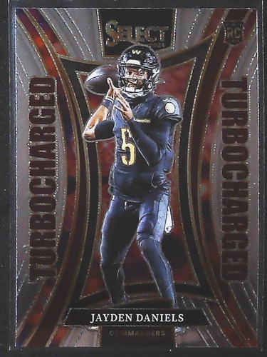 2024 Panini Select Jayden Daniels Turbocharged #12 Washington Commanders