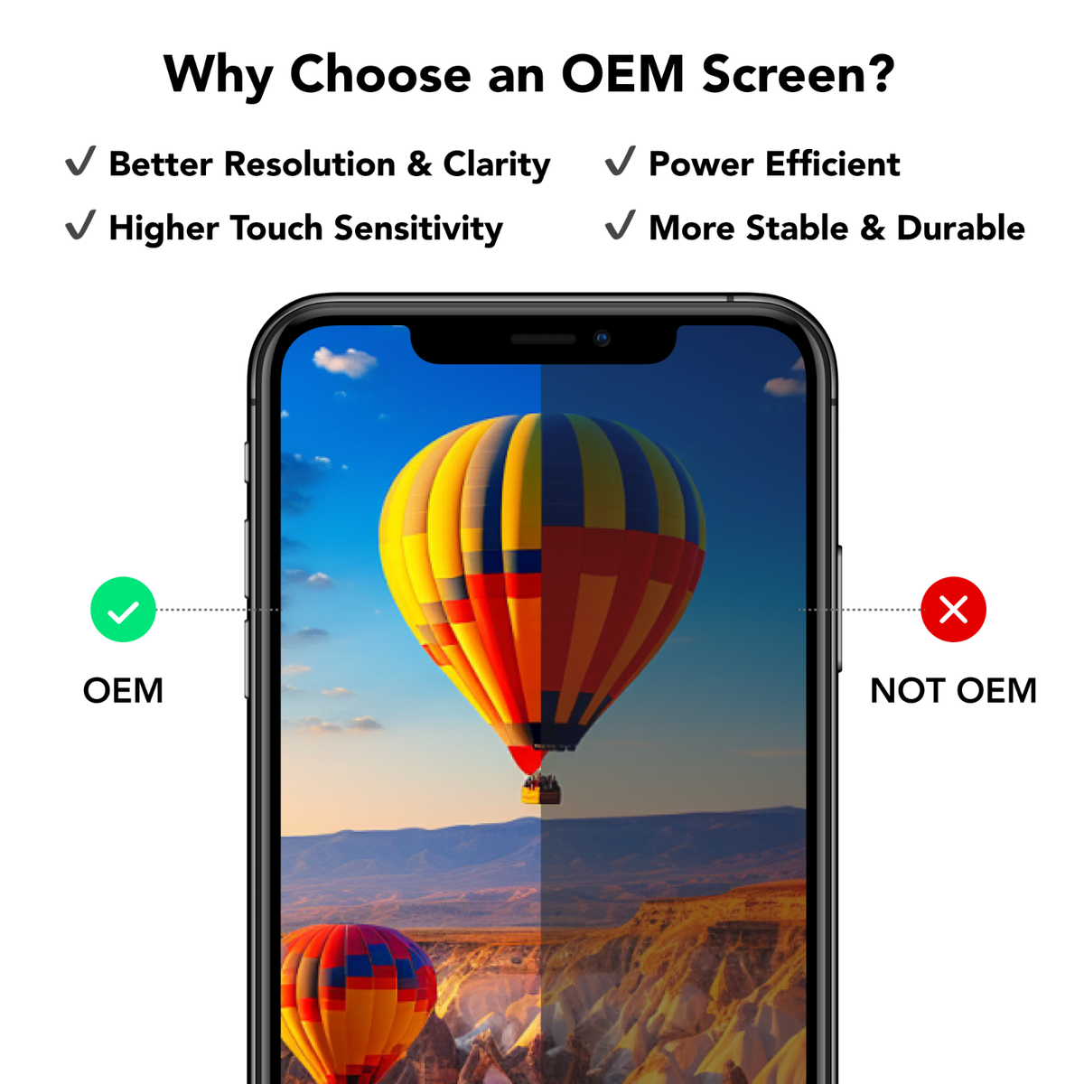 Genuine OEM Original iPhone 15 Pro Max LCD Replacement Screen