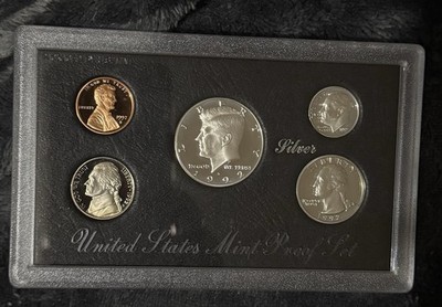 United States Mint Silver Proof Set 1992 with Certificate of