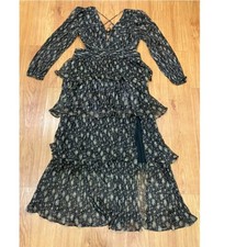 ASTR The Label Anora Floral Tiered Long Sleeve MaxiDress XL