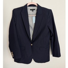 Ann Taylor single-button navy blazer classic NWT size 12P