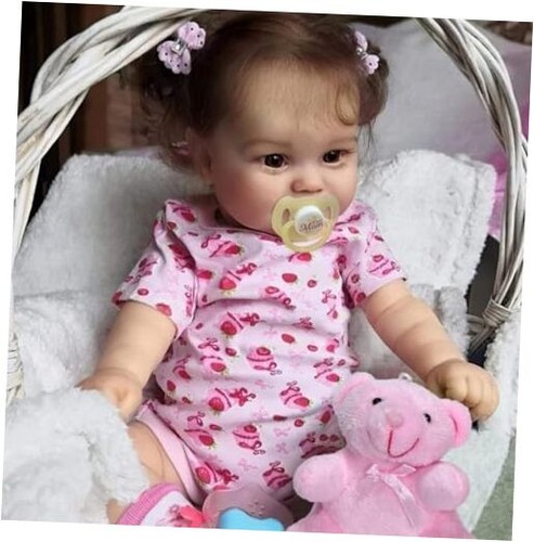 20 Inch Realistic Reborn Baby Doll - Soft Body Handmade Sleeping Smile Doll With Clothes & Gift Set For Kids Age 3+