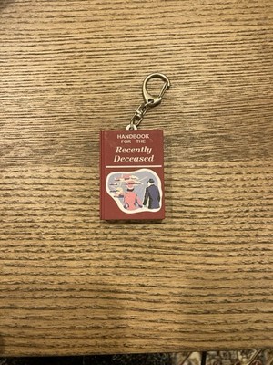 Handbook for the Recently Deceased Beetlejuice Keychain