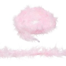 4 Pcs 2.2 Yards Feather Boa, Colourful Feather Boas Bulk, Pink