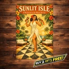 Cuba Paradise in the Tropics Vintage Latin Dancer 8x12 Metal Tin Sign