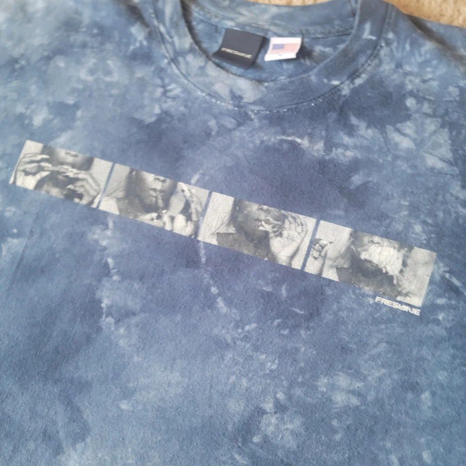 Camiseta De Colección Y2k Fresh Jive Azul Tiedye Gráfica Fumar Roma XL Hecha en EE. UU. Foto 3 de 4