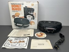Vintage 1970's Hamilton Beach Electric DONUT MAKER Scovill Model 200 TESTED 120V
