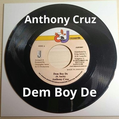 Anthony Cruz Reggae 7'' Vinyl Blaze Riddim Sizzla & Rasta Artist Hit