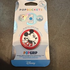 POPSOCKETS Mickey Mouse Pop Grip Sockey Phone Stand and Grip NEW NWTRed