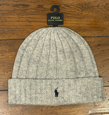 Polo Ralph Lauren Men's Beanie Skull Cap NWT Black Gray Tan | eBay