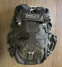 Oakley Tactical Field Gear Backpack Black Hiking Laptop Travel Day Bag Padded