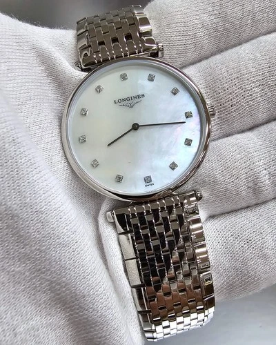 Longines La Grande Classique 33MM 12 Diamond MOP Unisex Watch  L4709488C