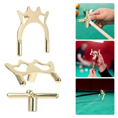 3Pcs Portable Snooker Bridges Rust-proof Billiard Bridges Professional Stick - Image 1 of 4