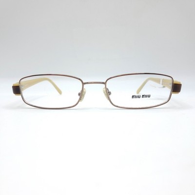 Miu Miu Damen Brille VMU69D 50 17 1BI-101 Neu 135 Bronzefarben 