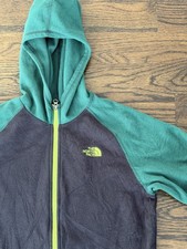The North Face Boys Zip Up Fleece Size XL 18-20 TNF Outdoor Base Layer Hike