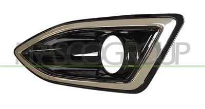 Grille gauche noire Ford Edge 16-18 remplacez votre antibrouillard cassé avec élégance