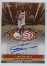 2025-26 Topps Chrome Issue Orange Refractor 23/25 Clint Capela #TAU-CC Auto 1t9e