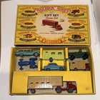 VINTAGE MATCHBOX LESNEY G-4 FARM GIFT SET IN ORIGINAL BOX 1960 LAND ROVER ETC